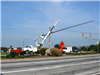 Mast Arms and Signal Supports Are Erected for Future Traffic Control at Intersections
