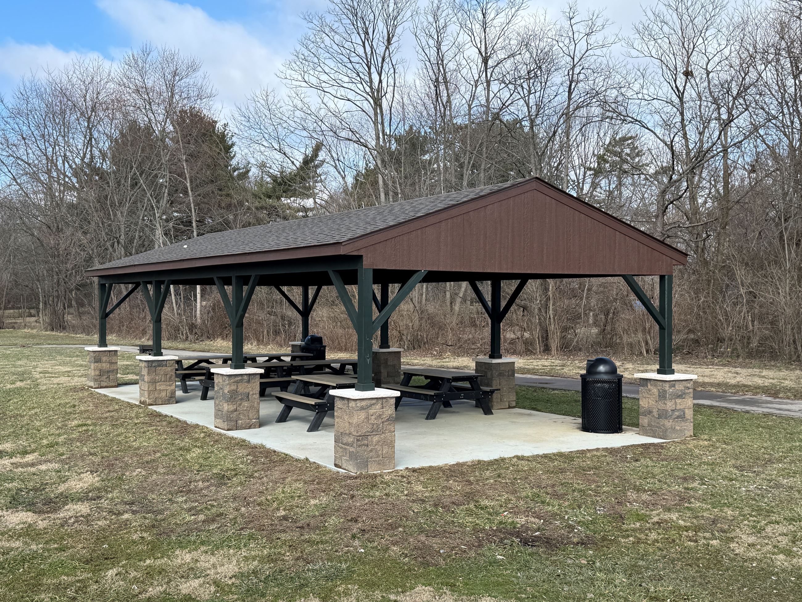 Picture of the shelter available at Gilbert Farms Park