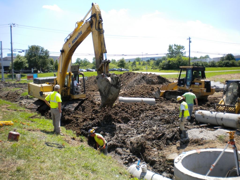 Concrete Storm Pipe Installation