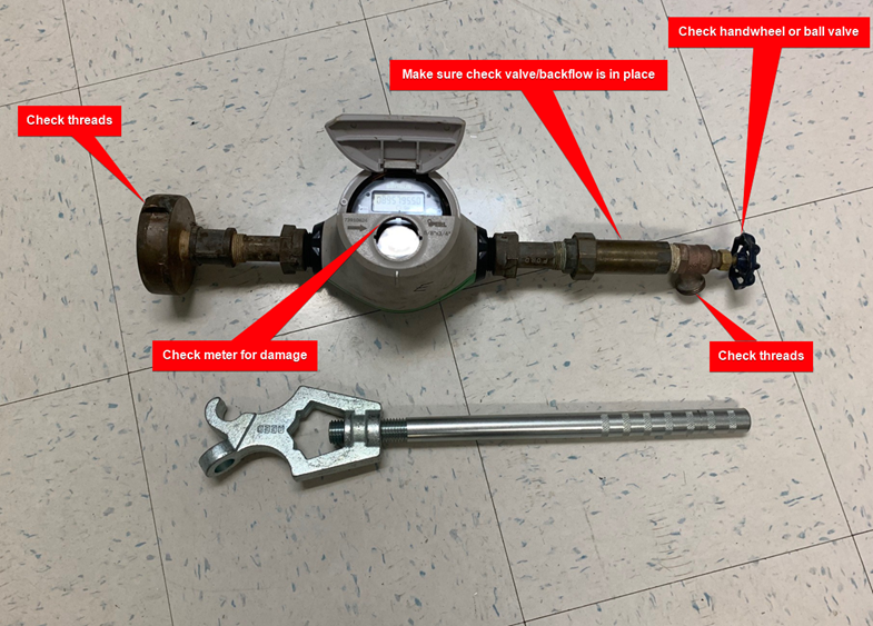 Fire Hydrant Meter Inspection Checklist Diagram 3
